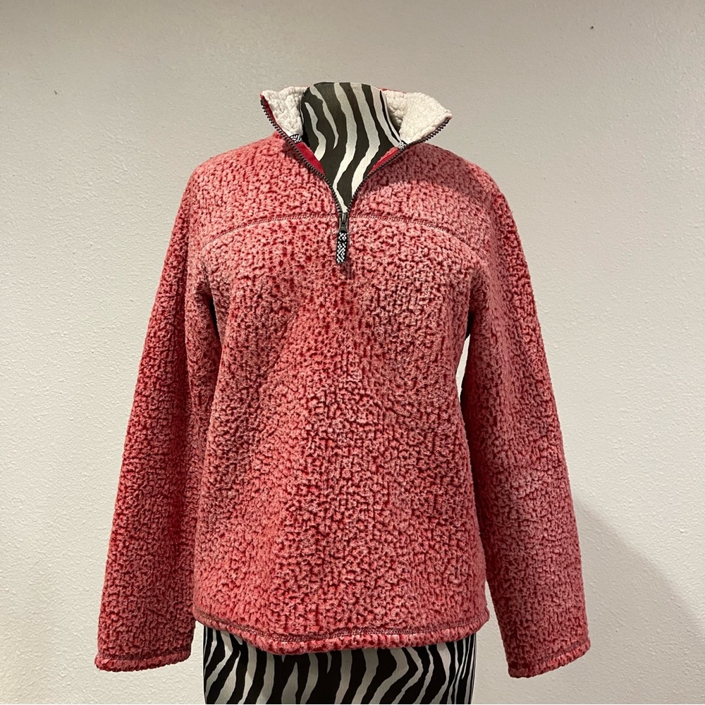 Wonder Nation Berry Crush Sherpa Quarter Zip Pullover Sweater XXL